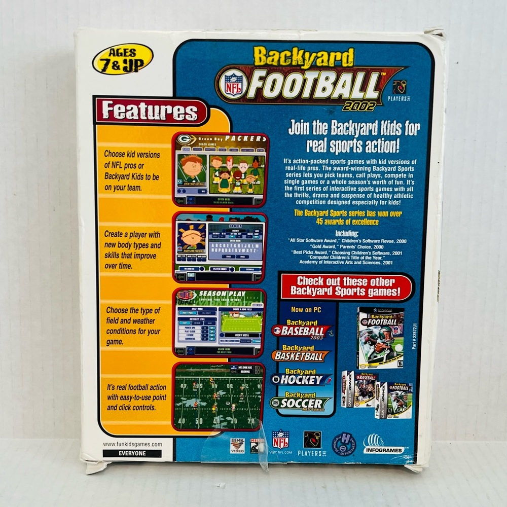 NFL Backyard Football 2002 Win/Mac CD ROM Computer Game - Picture 3 of 8